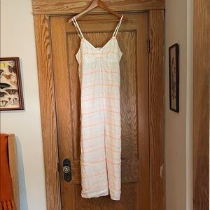 Chic Striped Maxi Dress with Spaghetti Straps